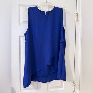 The Limited Blue Asymmetrical Blouse